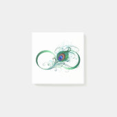 Infiniteitssymbool met Peacockdoether Post-it® Notes (Voorkant)