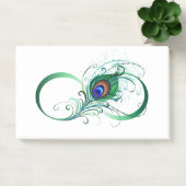 Infiniteitssymbool met Peacockdoether Post-it® Notes (Kantoor)
