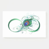 Infiniteitssymbool met Peacockdoether Post-it® Notes (Voorkant)