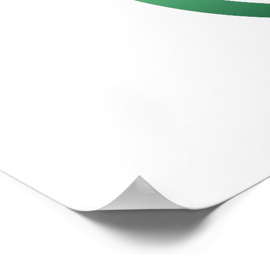 Infiniteitssymbool met Peacockdoether Poster (Hoek)