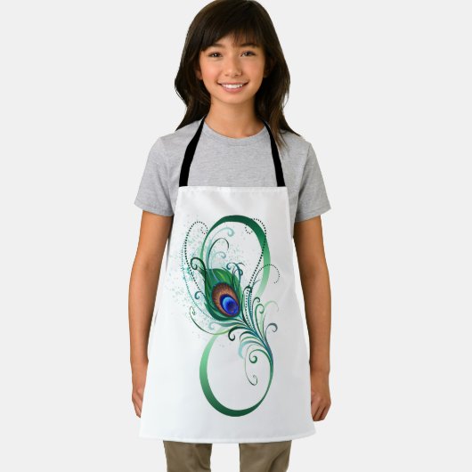 Infiniteitssymbool met Peacockdoether Schort (Insitu)