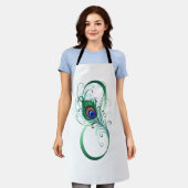 Infiniteitssymbool met Peacockdoether Schort (Gedragen)