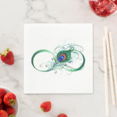 Infiniteitssymbool met Peacockdoether Servet (Insitu)