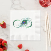 Infiniteitssymbool met Peacockdoether Servet (Insitu)