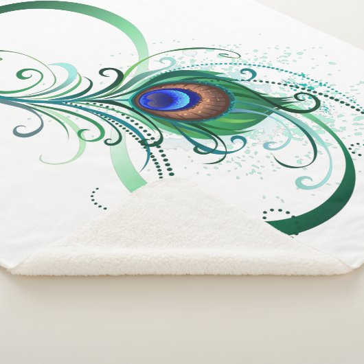 Infiniteitssymbool met Peacockdoether Sherpa Deken (3/4)