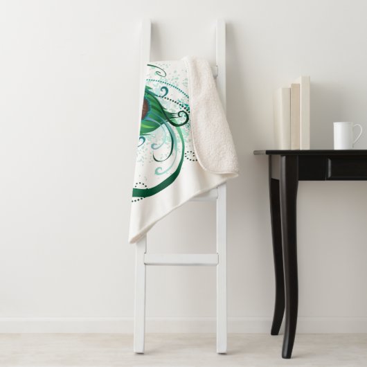 Infiniteitssymbool met Peacockdoether Sherpa Deken (In situ)