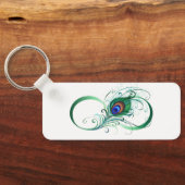 Infiniteitssymbool met Peacockdoether Sleutelhanger (Achterkant)