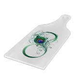 Infiniteitssymbool met Peacockdoether Snijplank (Hoek)