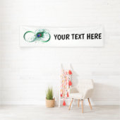 Infiniteitssymbool met Peacockdoether Spandoek (Insitu)
