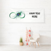 Infiniteitssymbool met Peacockdoether Spandoek (Insitu)