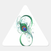 Infiniteitssymbool met Peacockdoether Sticker (Voorkant)