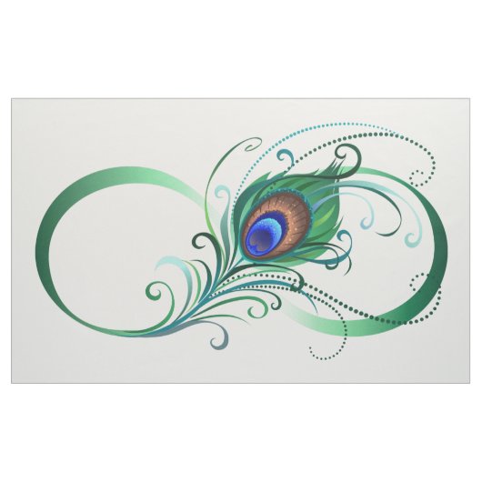 Infiniteitssymbool met Peacockdoether Stof (Yard (91,4 cm))