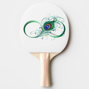 Infiniteitssymbool met Peacockdoether Tafeltennisbatje