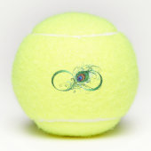 Infiniteitssymbool met Peacockdoether Tennisballen (Voorkant)