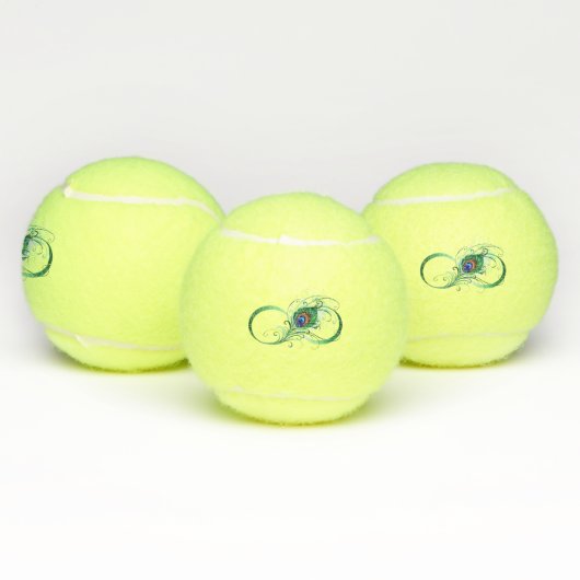 Infiniteitssymbool met Peacockdoether Tennisballen (Multi)