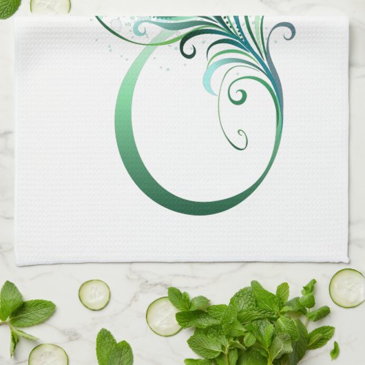 Infiniteitssymbool met Peacockdoether Theedoek (Gevouwen)