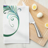 Infiniteitssymbool met Peacockdoether Theedoek (Quarter Fold)