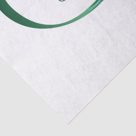 Infiniteitssymbool met Peacockdoether Tissuepapier (Detail)