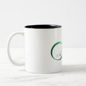 Infiniteitssymbool met Peacockdoether Tweekleurige Koffiemok (Links)