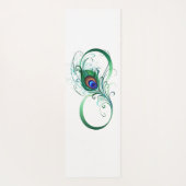 Infiniteitssymbool met Peacockdoether Yogamat (Achterkant)