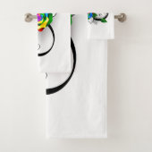 Infiniteitssymbool met regenboogRoos Bad Handdoek (Insitu)