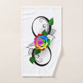 Infiniteitssymbool met regenboogRoos Bad Handdoek (Handdoek)