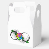 Infiniteitssymbool met regenboogRoos Bedankdoosjes (Geopend)