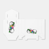 Infiniteitssymbool met regenboogRoos Bedankdoosjes (Uitgevouwen)