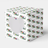 Infiniteitssymbool met regenboogRoos Bedankdoosjes (Voorkant Zijde)