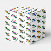 Infiniteitssymbool met regenboogRoos Bedankdoosjes (Achterkant)