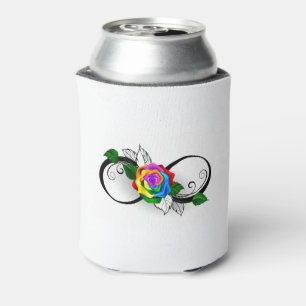 Infiniteitssymbool met regenboogRoos Blikjeskoeler