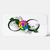 Infiniteitssymbool met regenboogRoos Case-Mate iPhone Case (Achterkant (horizontaal))