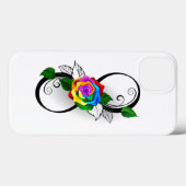 Infiniteitssymbool met regenboogRoos Case-Mate iPhone Case (Achterkant (horizontaal))