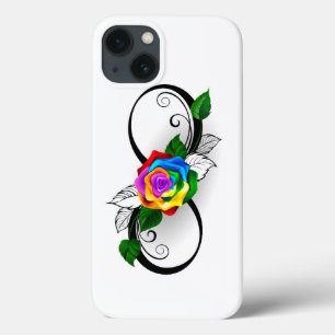 Infiniteitssymbool met regenboogRoos Case-Mate iPhone Case