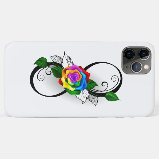 Infiniteitssymbool met regenboogRoos Case-Mate iPhone Case (Achterkant (horizontaal))