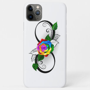 Infiniteitssymbool met regenboogRoos Case-Mate iPhone Case