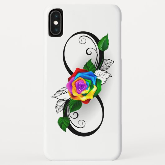 Infiniteitssymbool met regenboogRoos Case-Mate iPhone Case (Achterkant)