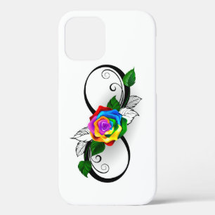 Infiniteitssymbool met regenboogRoos Case-Mate iPhone Case