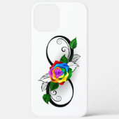 Infiniteitssymbool met regenboogRoos Case-Mate iPhone Case (Achterkant)