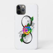 Infiniteitssymbool met regenboogRoos Case-Mate iPhone Case (Achterkant)
