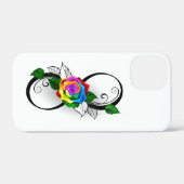Infiniteitssymbool met regenboogRoos Case-Mate iPhone Case (Achterkant (horizontaal))