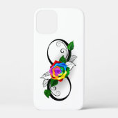 Infiniteitssymbool met regenboogRoos Case-Mate iPhone Case (Achterkant)
