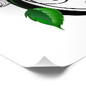 Infiniteitssymbool met regenboogRoos Foto Afdruk (Hoek)