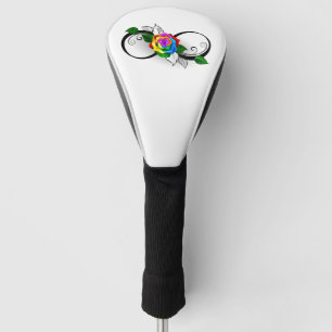 Infiniteitssymbool met regenboogRoos Golfheadcover