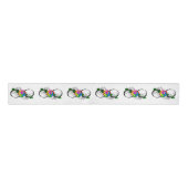 Infiniteitssymbool met regenboogRoos Grosgrain Lint (Voorkant)