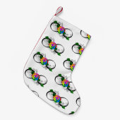 Infiniteitssymbool met regenboogRoos Kleine Kerstsok (Voorkant (Hangend))