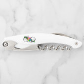 Infiniteitssymbool met regenboogRoos Kurkentrekker (Voorkant)