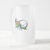 Infiniteitssymbool met regenboogRoos Matglas Bierpul (Voorkant links)