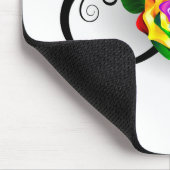 Infiniteitssymbool met regenboogRoos Muismat (Hoek)