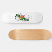 Infiniteitssymbool met regenboogRoos Persoonlijk Skateboard (Horizontaal)
